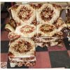 Image 1 : FABRIC LOVESEAT WITH OTTOMAN