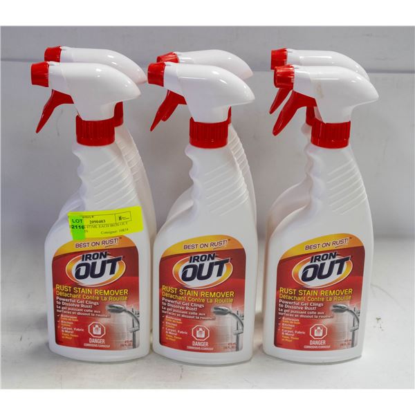4 BOTTLES 473ML EACH IRON OUT RUST STAIN