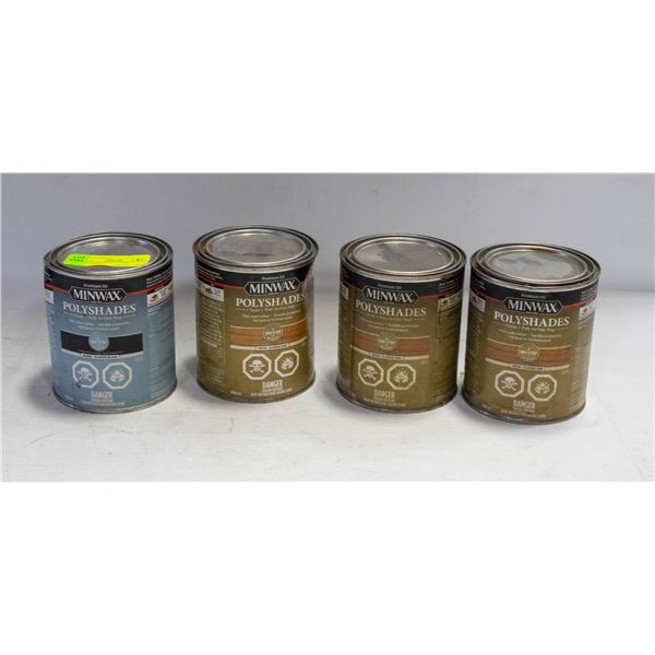 4 SMALL DAMAGED CANS PILYSHADES