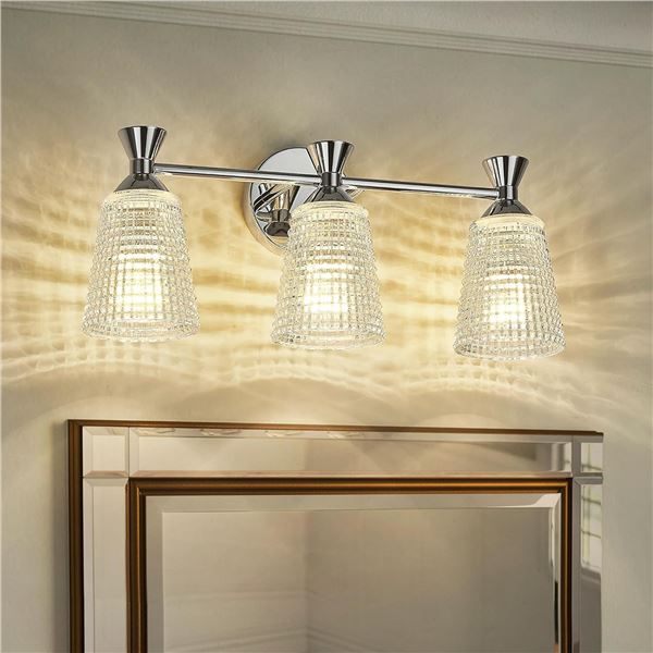 BRAND NEW FEMILA 20" CHROME VANITY 3 LIGHT