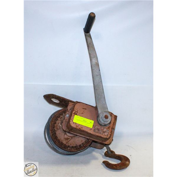 CABLE HAND WINCH - HEAVY