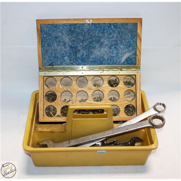 ONE CRATE OF VARIOUS TOOLS