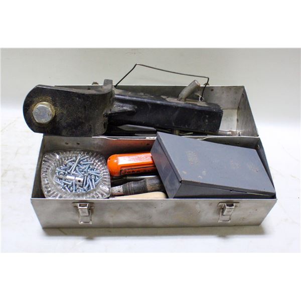 ONE METAL TOOLBOX WITH DRILL BITS PLUS