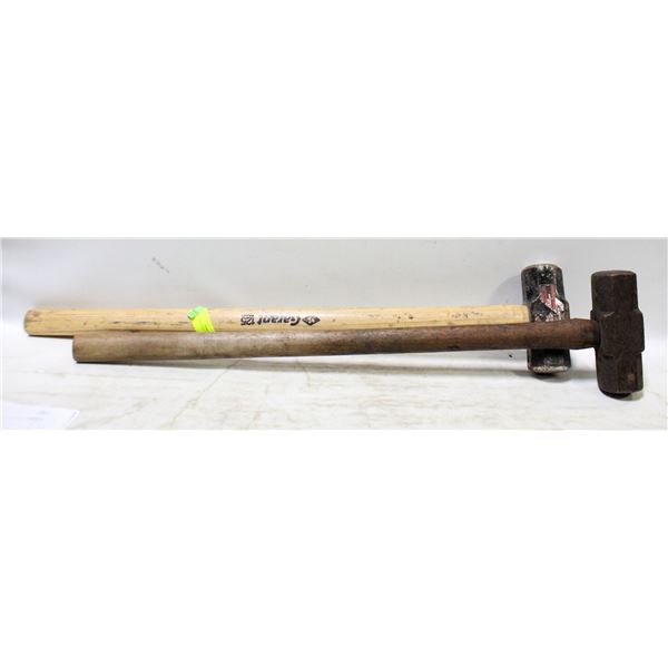 TWO 6-LB SLEDGE HAMMERS