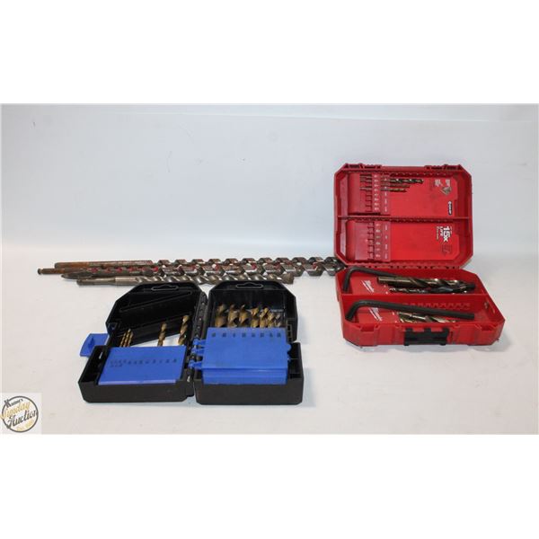 2 BOXES DRILL BITS (INCOMPLETE)