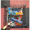 Image 1 : ONE CRATE OF VARIOUS WRENCHES PLIERS