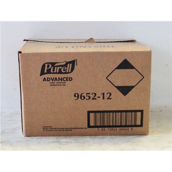 NEW CASE W/12 PURELL HAND SANITIZER PAST BB DATE