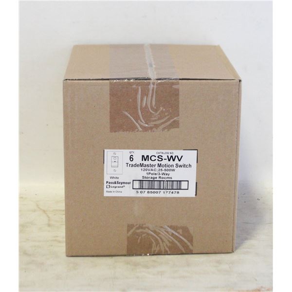 2 NEW CASES OF MOTION SENSORS - 6 PER CASE