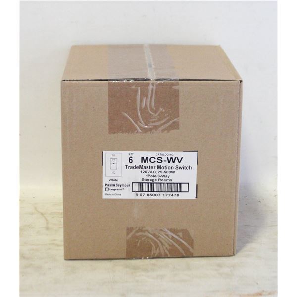 2 NEW CASES OF MOTION SENSORS - 6 PER CASE