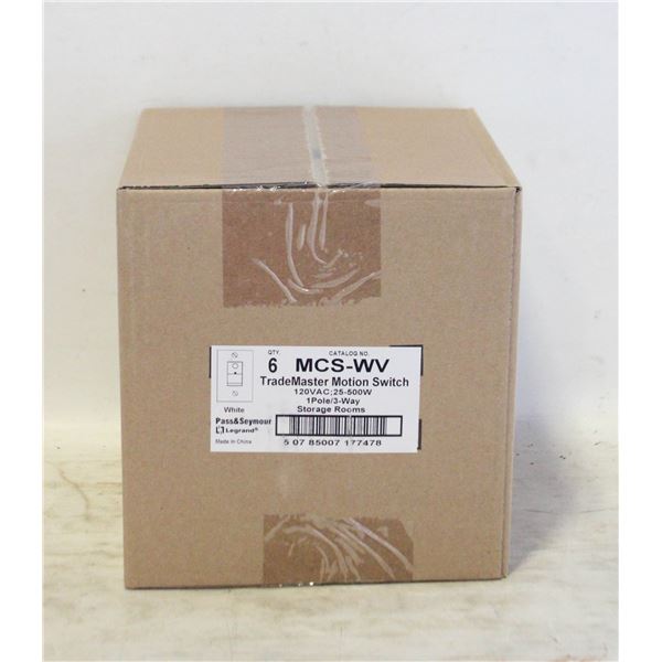 2 NEW CASES OF MOTION SENSORS - 6 PER CASE