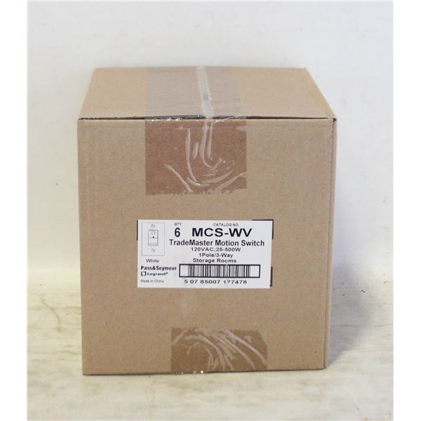 2 NEW CASES OF MOTION SENSORS - 6 PER CASE