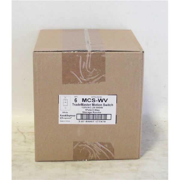 2 NEW CASES OF MOTION SENSORS - 6 PER CASE