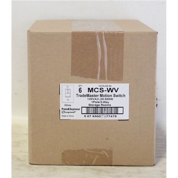 2 NEW CASES OF MOTION SENSORS - 6 PER CASE