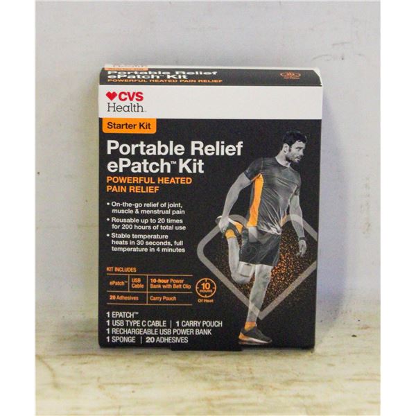 BRAND NEW CVS HEALTH PORTABLE RELIEF EPATCH KIT