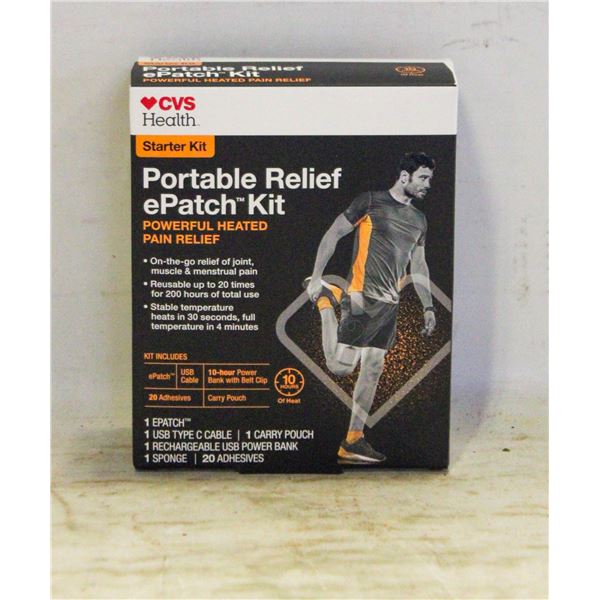 BRAND NEW CVS HEALTH PORTABLE RELIEF EPATCH KIT