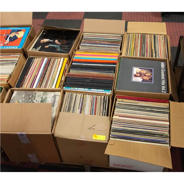 PALLET OF RECORDS: ROCK, POP, COUNTRY & MORE