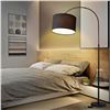 Image 4 : 1 GyroVu Dimmable Modern Arc Standing Floor Lamp (71") w/ Black Hanging Shade - NEW IN BOX!