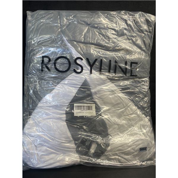 1 Rosyline Men's Plush Robe - Dark Grey/White - XL - New