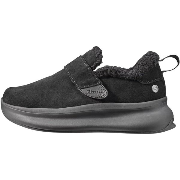 Silverts Adaptive Footwear Women's Supportive Slip-On Shoes (Size 8 Wide Width) Black - New in Box!