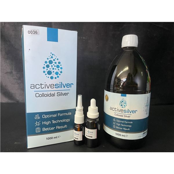 1 Box of ActiveSilver Colloidal Silver (1000ml) - New