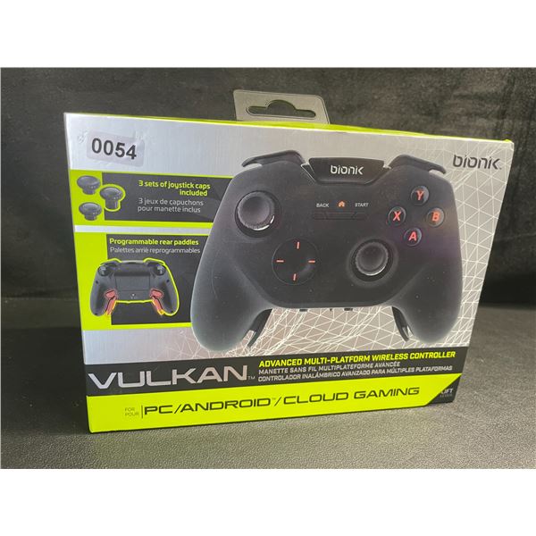 1 Bionik Vulkan Advanced Multi-Platform Wireless Controller - For PC/Android/Cloud Gaming - New