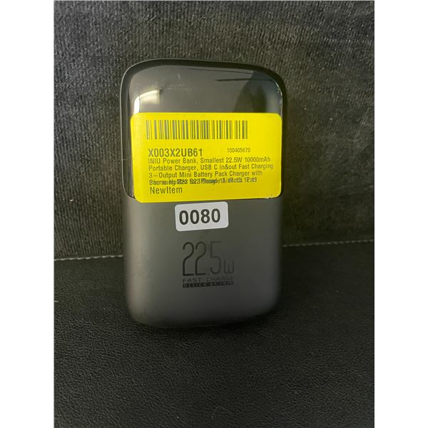 1 INIU 22.5W Fast Charge 10,000mAh Power Bank/Portable Charger - No Box/Open Box