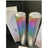 Image 4 : 2 Rolls of Holographic Permanent Adhesive Vinyl - 12" x 6FT Per Roll - For DIY Crafts/Decor - New