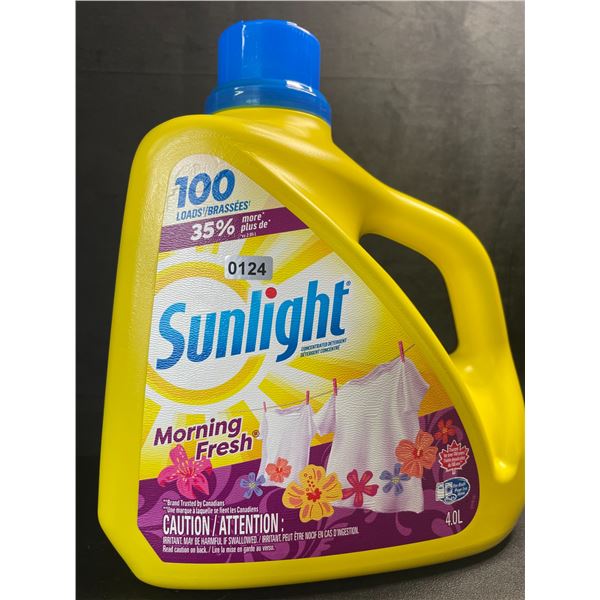 1 Large Jug of Sunlight Morning Fresh Liquid Laundry Detergent - 4.0L/100 Loads - New