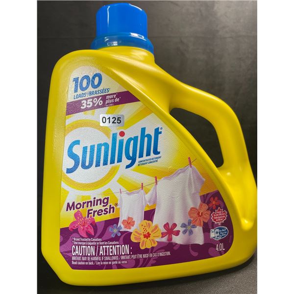 1 Large Jug of Sunlight Morning Fresh Liquid Laundry Detergent - 4.0L/100 Loads - New