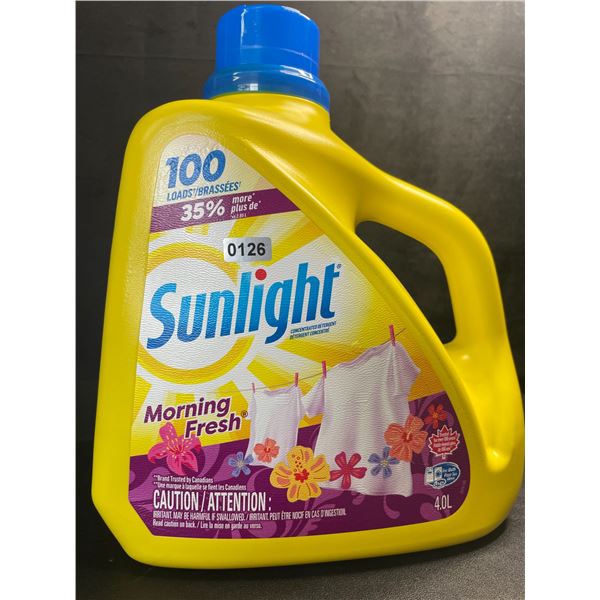 1 Large Jug of Sunlight Morning Fresh Liquid Laundry Detergent - 4.0L/100 Loads - New