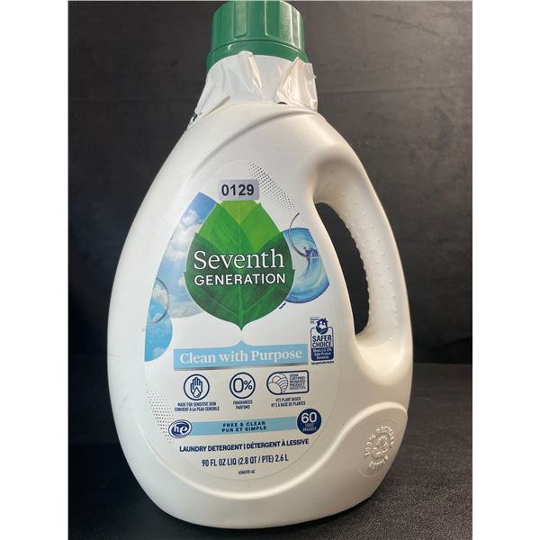 1 Seventh Generation Free & Clear Liquid Laundry Detergent - 2.6L - New