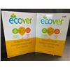 Image 1 : 2 Boxes of Ecover Natural Plant-Based Dishwasher Detergent/Powder - Citrus - 1.36kg - New Sealed