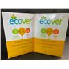 Image 1 : 2 Boxes of Ecover Natural Plant-Based Dishwasher Detergent/Powder - Citrus - 1.36kg - New Sealed