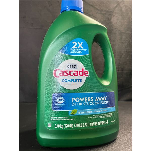 1 Large Jug of Cascade Complete Dishwasher Detergent - Fresh Scent w/ Dawn - 3.40kg - New