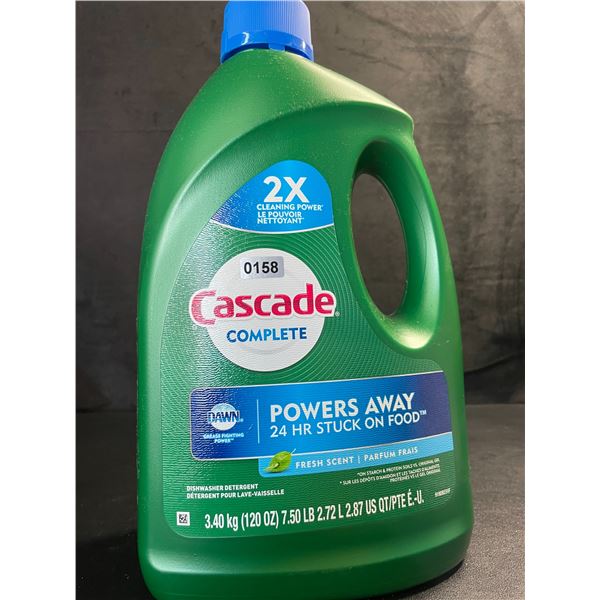 1 Large Jug of Cascade Complete Dishwasher Detergent - Fresh Scent w/ Dawn - 3.40kg - New