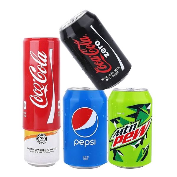 4-Pack of Silicone Beer Can Sleeves/Soda Pop Design Beer Can Covers - New