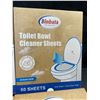 Image 3 : 4 Packs of Binbata Toilet Bowl Cleaner Sheets - Ocean Dew - 60 Sheets Each - New