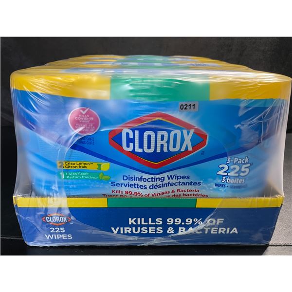 1 Case of Clorox Disinfecting Wipes; 12 Tubs Included! (900 Wipes Total) - New Sealed