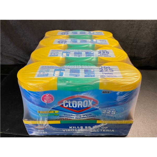 1 Case of Clorox Disinfecting Wipes; 12 Tubs Included! (900 Wipes Total) - New Sealed