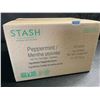 Image 2 : 1 Box of Stash Tea Company Peppermint Herbal Tea Bags - 100 Count (BB: 12/2026) - New Sealed