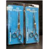 Image 1 : 2 Equinox Professional Series Razor Edge Hair Cutting Scissors (6.5" Overall Length) - New