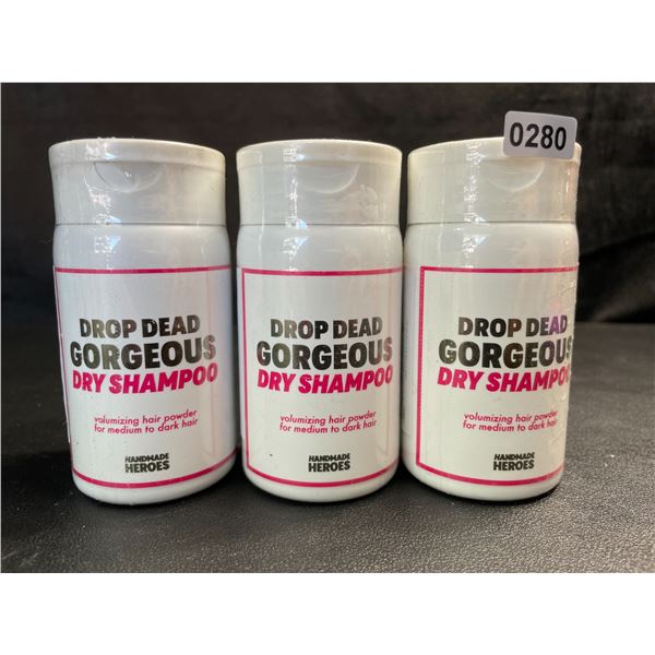 3 Handmade Heroes Drop Dead Gorgeous Dry Shampoo for Hair (Volumizing Hair Powder) - New