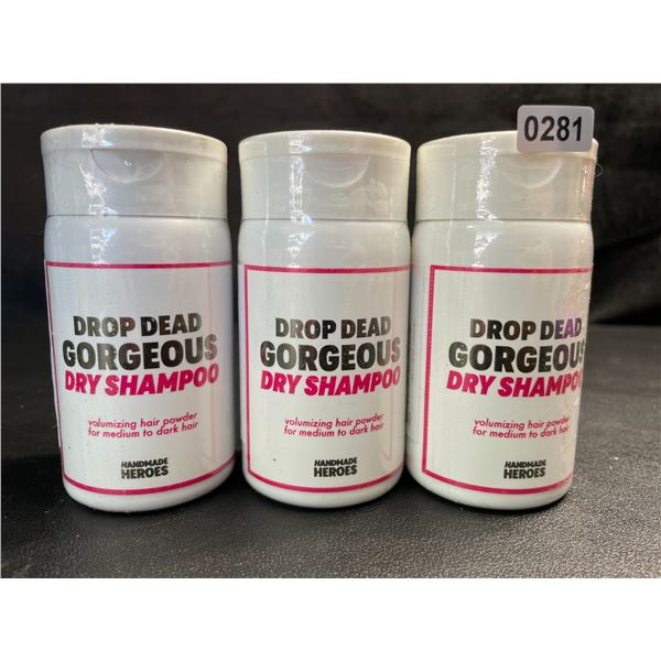 3 Handmade Heroes Drop Dead Gorgeous Dry Shampoo for Hair (Volumizing Hair Powder) - New