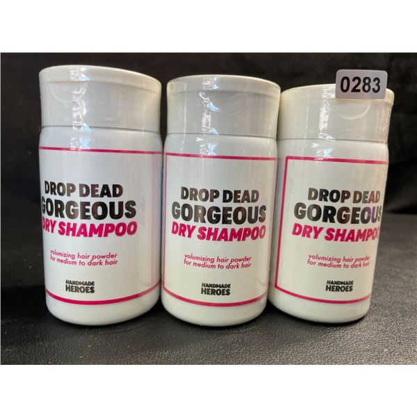 3 Handmade Heroes Drop Dead Gorgeous Dry Shampoo for Hair (Volumizing Hair Powder) - New
