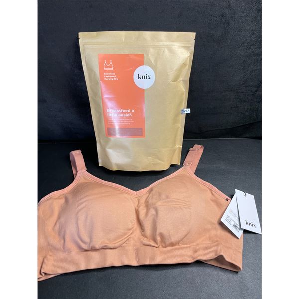 1 KNIX BlissFit Seamless Leakpoof Nursing Bra - Size XXL  - Pink Ginger - New w/ Tags!