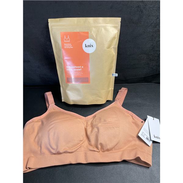 1 KNIX BlissFit Seamless Leakpoof Nursing Bra - Size XXL  - Pink Ginger - New w/ Tags!