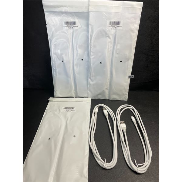 3 Multi-Packs of Braided Lightning Charging Cables (Lightning to USB) 2 Per Pack/6 Total - New