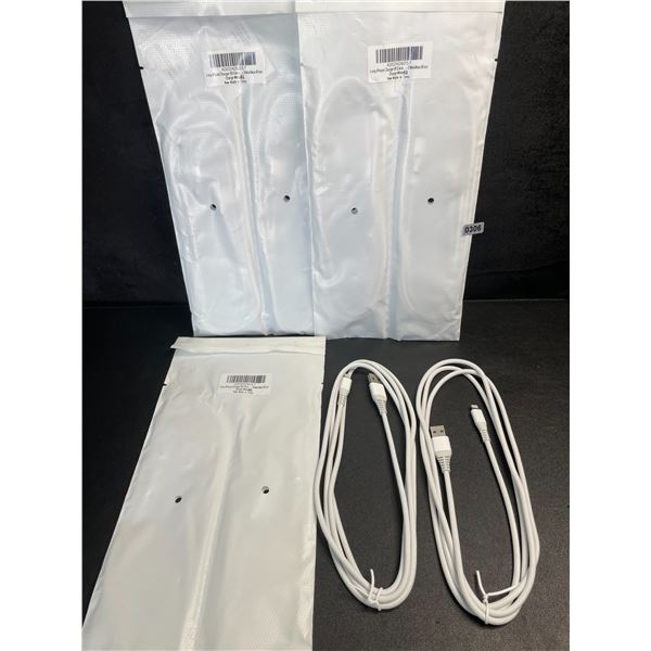 3 Multi-Packs of Braided Lightning Charging Cables (Lightning to USB) 2 Per Pack/6 Total - New