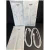 Image 1 : 3 Multi-Packs of Braided Lightning Charging Cables (Lightning to USB) 2 Per Pack/6 Total - New