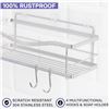 Image 6 : 1 Kincmax Premium Shower Caddy/Adhesive Bathroom Shelf Organizer - Silver - New in Box
